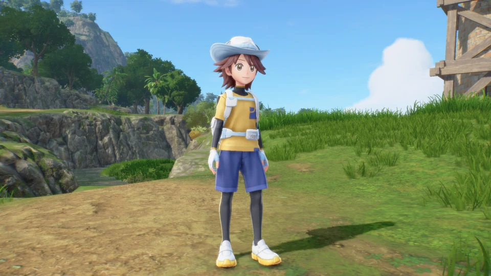 Protagonist on a tropical deck — official screenshot